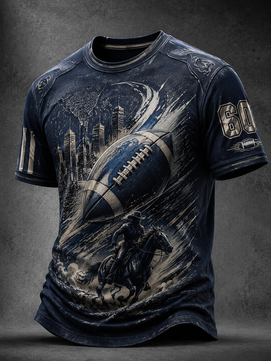 Men’s Dallas Cowboys Print Casual T-Shirt