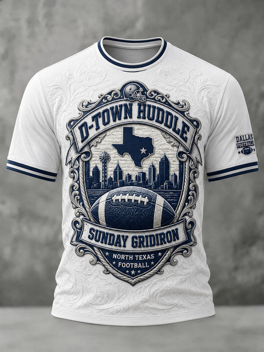 Men’s Rugby Dallas Cowboys Printed Casual T-Shirt