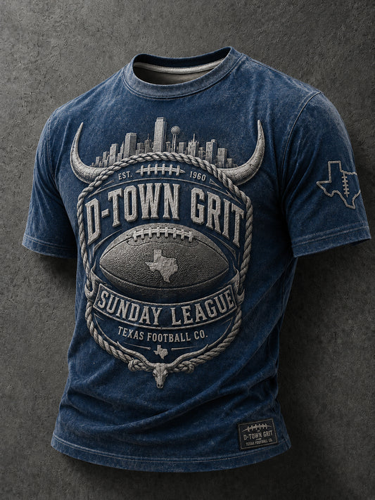 Men’s Rugby Dallas Cowboys Printed Casual T-Shirt