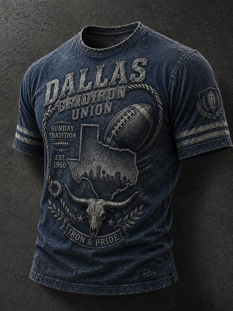 Men’s Rugby Dallas Cowboys Printed Casual T-Shirt
