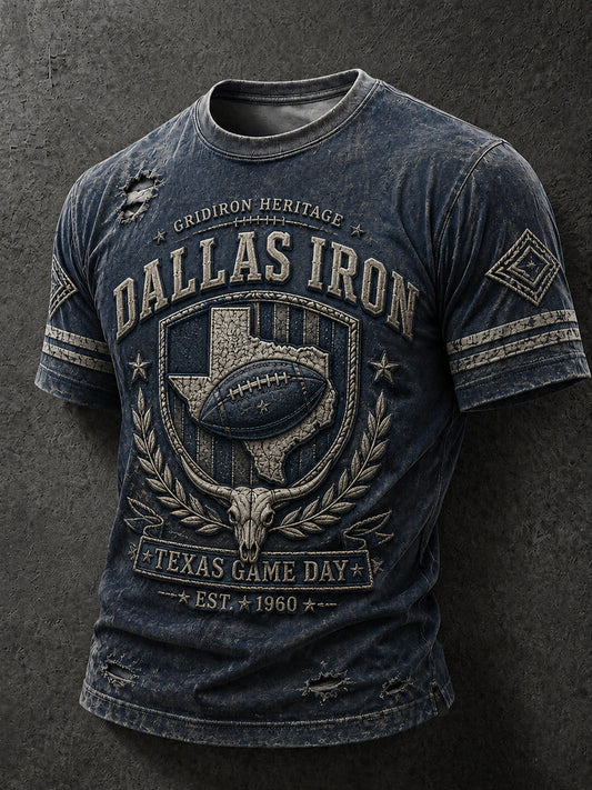 Men’s Rugby Dallas Cowboys Printed Casual T-Shirt